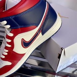 Air Jordan 1 Mid USA- MoreSizes In DescriptionMens-6, 7, 10