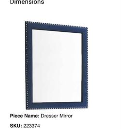 NEW UPHOLSTERY MIRROR