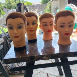 4 Maniquin Female Heads