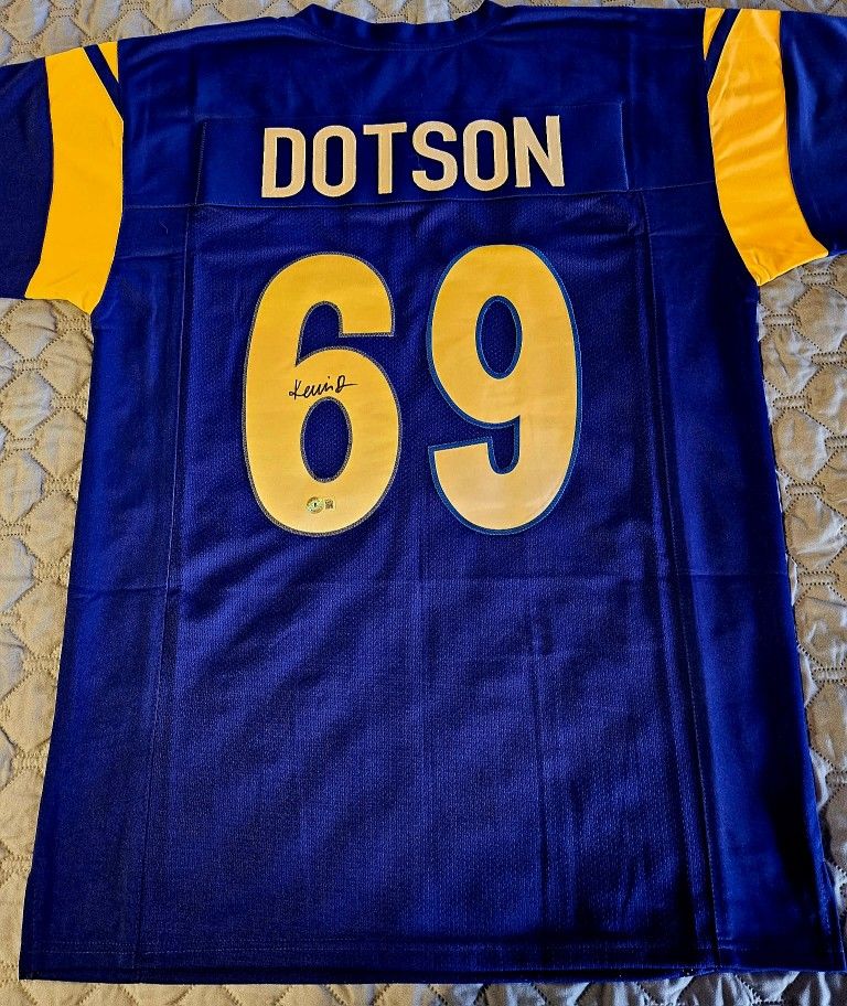 Kevin Dotson Autographed Custom Jerseys