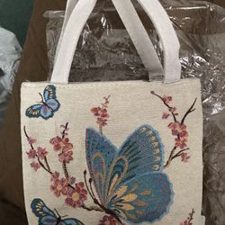 New Purse With Beautiful Butterflies 