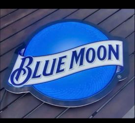 Blue Moon Neon Sign