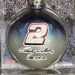 Vintage Rusty Wallace #2 Christmas Ball Ornament -  Never Used 
