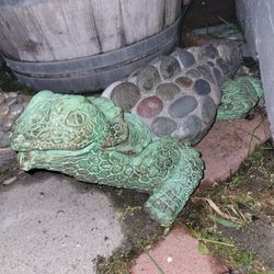 Out Side Decor It's Made Of Cement And Rock 