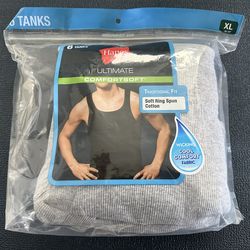 Hanes Ultimate Comfortsoft Tank Top 2 Pack - XL
