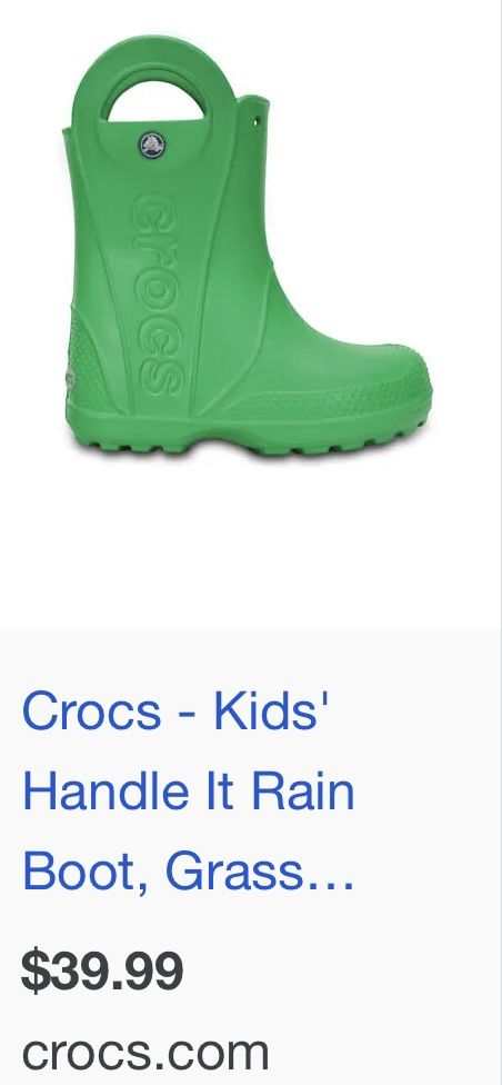 Kids Crocs Rain Boots 