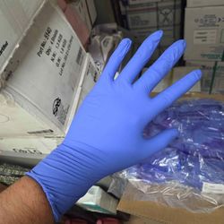XS BLUE NITRILE GLOVES 