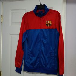 FC Barcelona Track Jacket Red Blue Soccer FCB Zip Up 🔥 Clean Size M