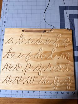 Montessori Cursive Letter Board