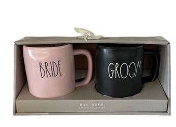 NEW Rae Dunn Bride Groom Mug Set