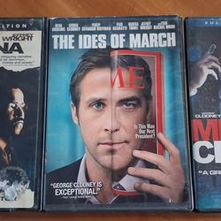 George Clooney DVD 3 Movie Lot Ides March Syriana Michael Clayton