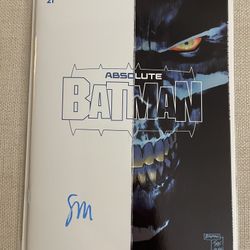 ABSOLUTE BATMAN #21 One Stop Foil Variant signed by SETH MANN W/ COA! NM+