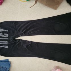 Juicy Couture Black Flared Pants Soft