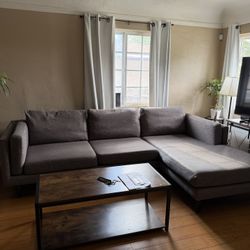 Sofa Couch Sectional Modern Mid Century 