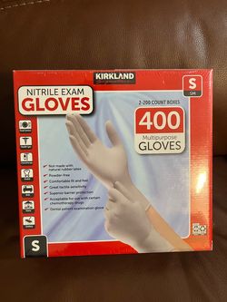 Kirkland Signature Nitrile Exam Gloves – 400 Count – Size Small