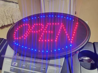 open sign