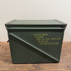 US Military 30mm Ammo Can – Steel Surplus Storage Crate