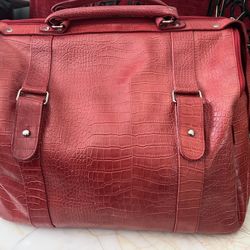 Vintage Bath & Body Work Special Edition Large Faux Leather Travel Bag ✨