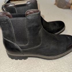 Clarks Men's  Easy Black Leather Montacute Chelsea Boot