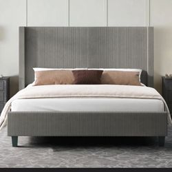 Queen size Upholstered Bed Frame 