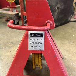 Pair of 2 Snap-On Professional Tools USA 5-Ton Capacity Jack Stands Model YA-875