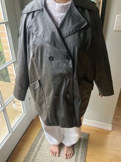 Ladies Large Black Rain Coat