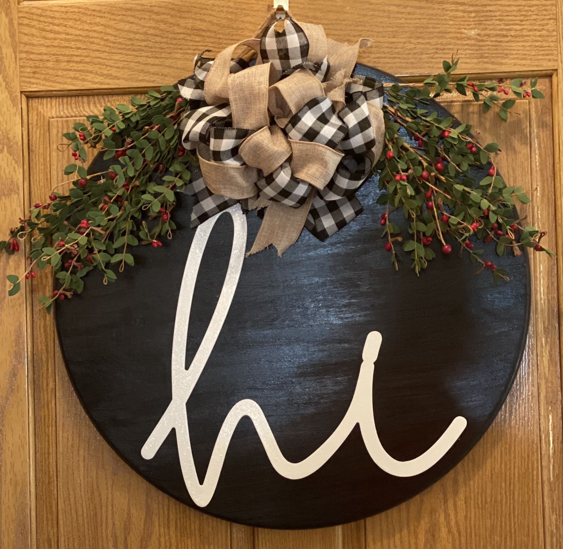 24 Inch Door Hanger Welcome Board