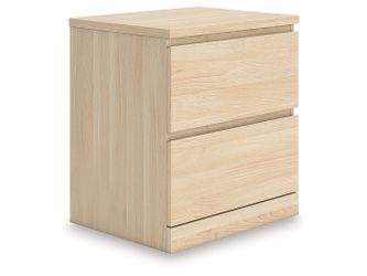 Onita Natural Two Drawer Night Stand