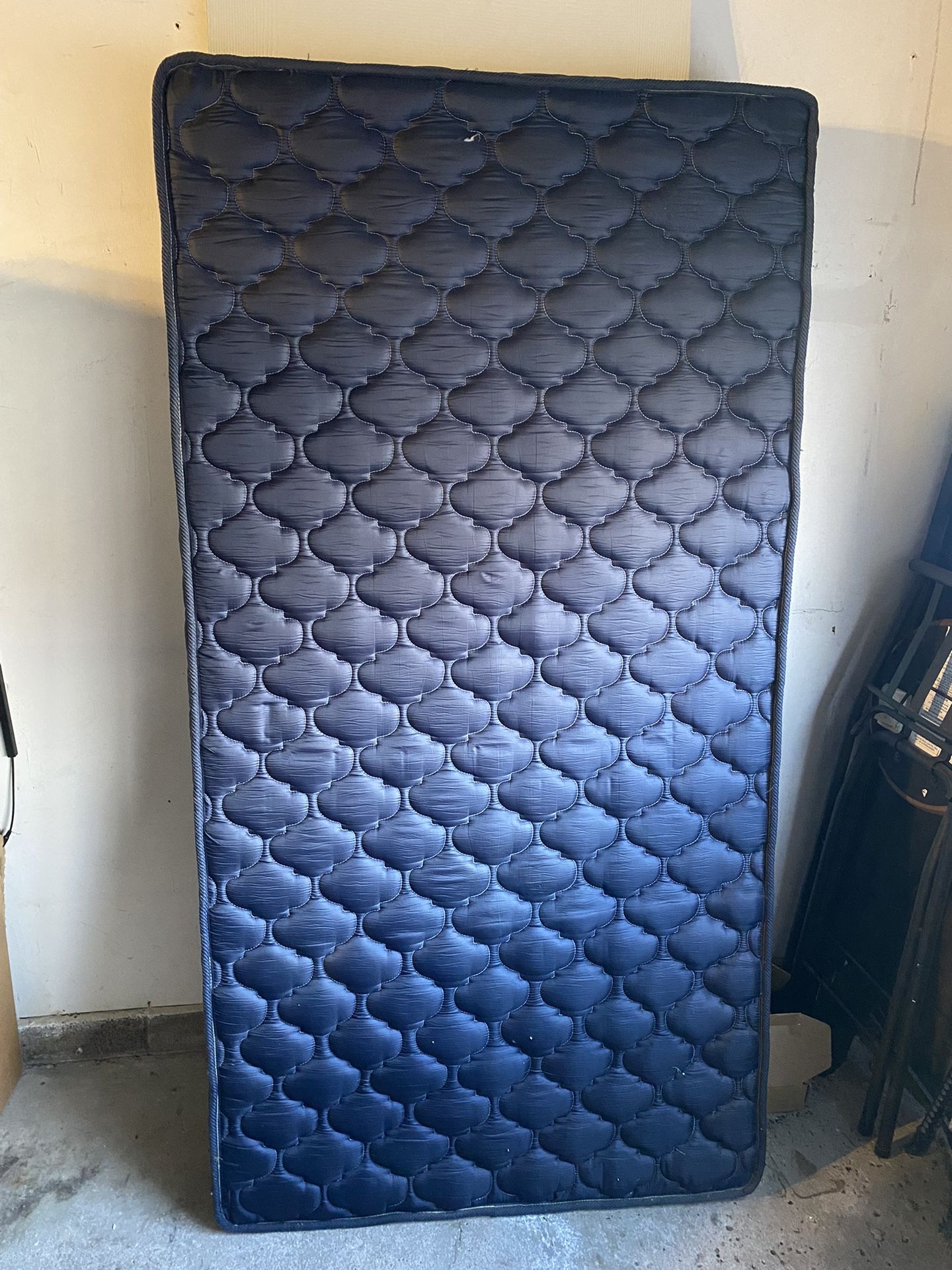 HomeRoots 6" Navy Blue Twin Memory Foam Water Resistant Mattress