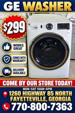 GE Washer for Sale
(Works Great) Comes w Warranty 
Delivery Available