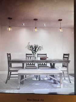 Grey Wood Table 