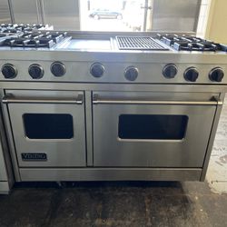 VIKING 48”WIDE GAS RANGE STOVE STAINLESS STEEL