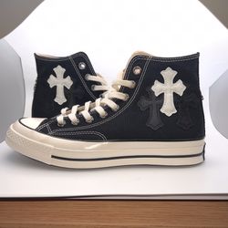 Chrome Hearts Shoes Converse Canvas High Tops