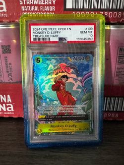 One Piece OP08 Monkey D. Luffy Treasure Rare PSA 10