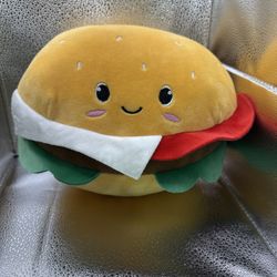 Yum Yum Smoochy Pals Burger Plush 12” Soft & Squishy Stuffed Toy Layers Detail