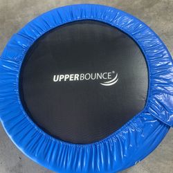 Smell trampoline.  3’8” wide. 9 inches tall.  (great condition) 30$