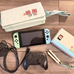 Nintendo Switch Animal Crossing Edition + Accessories 