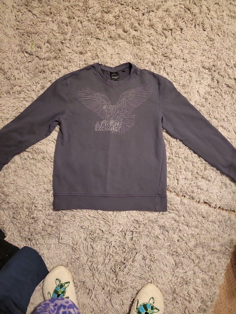 Men Sweatshirt Armani Exchange Sz Xs Like A Teen 14 Year Old