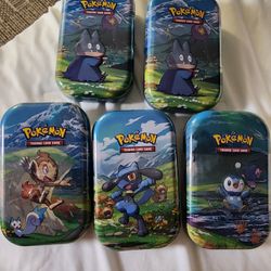 5 Pokemon Tin **SEALED**