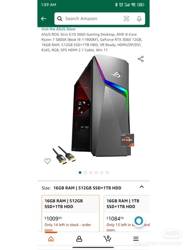 Brand new gaming PC ROG Strix G10, Still Sealed, only $900