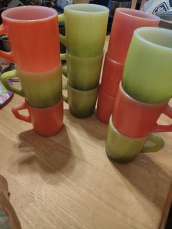 Vintage Fire King mugs set of 12
