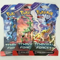 Pokemon Scarlet & Violet Temporal Forces TCG Booster Pack with Sleeved
