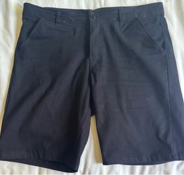 Men’s Black Chino Shorts, Size 32
