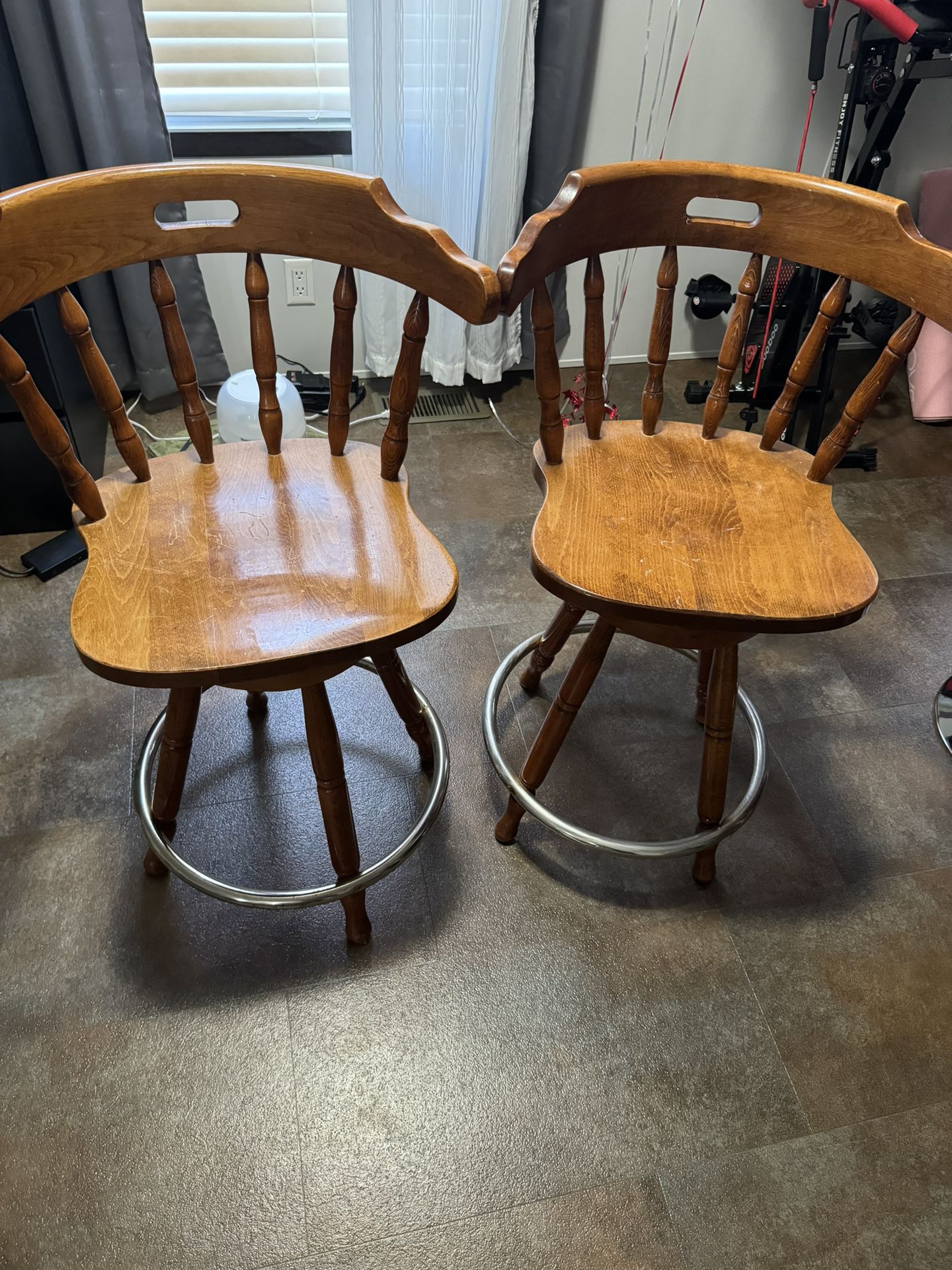 Stool Chairs Vintage Swivel 