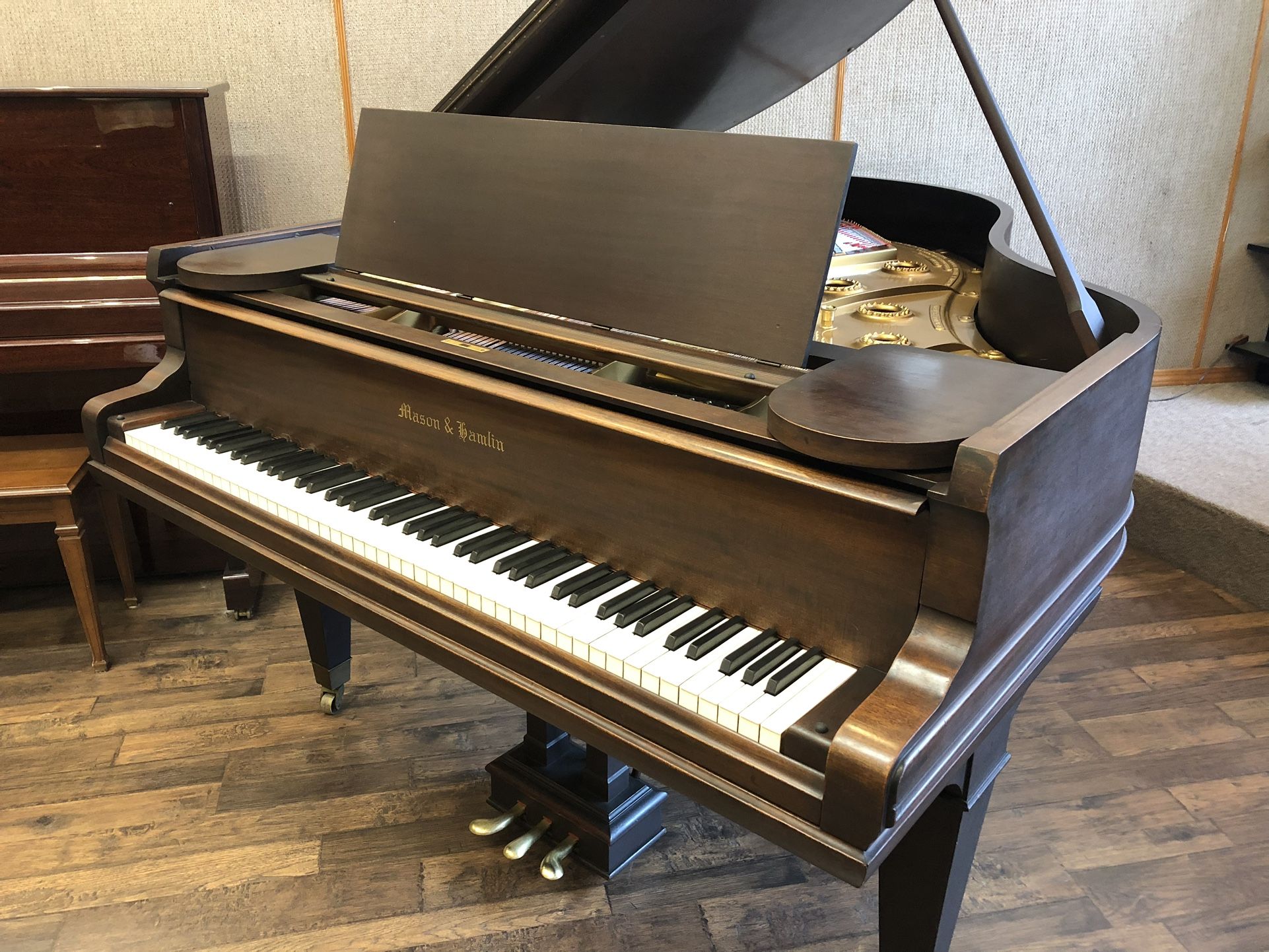 Mason & Hamlin 6’2” grand piano, refurbished.