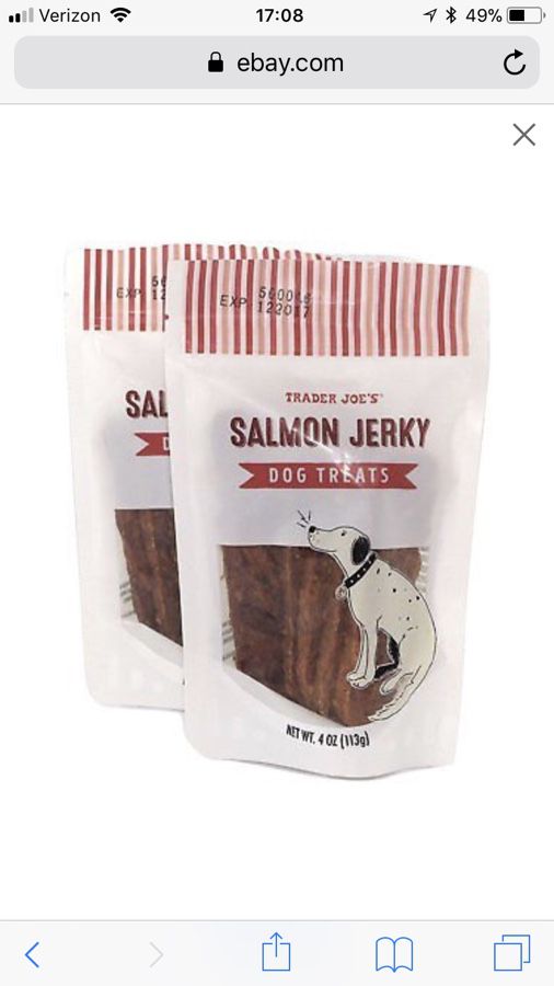5 Trader Joe’s Salmon Jerky Dog Treats - $3 each