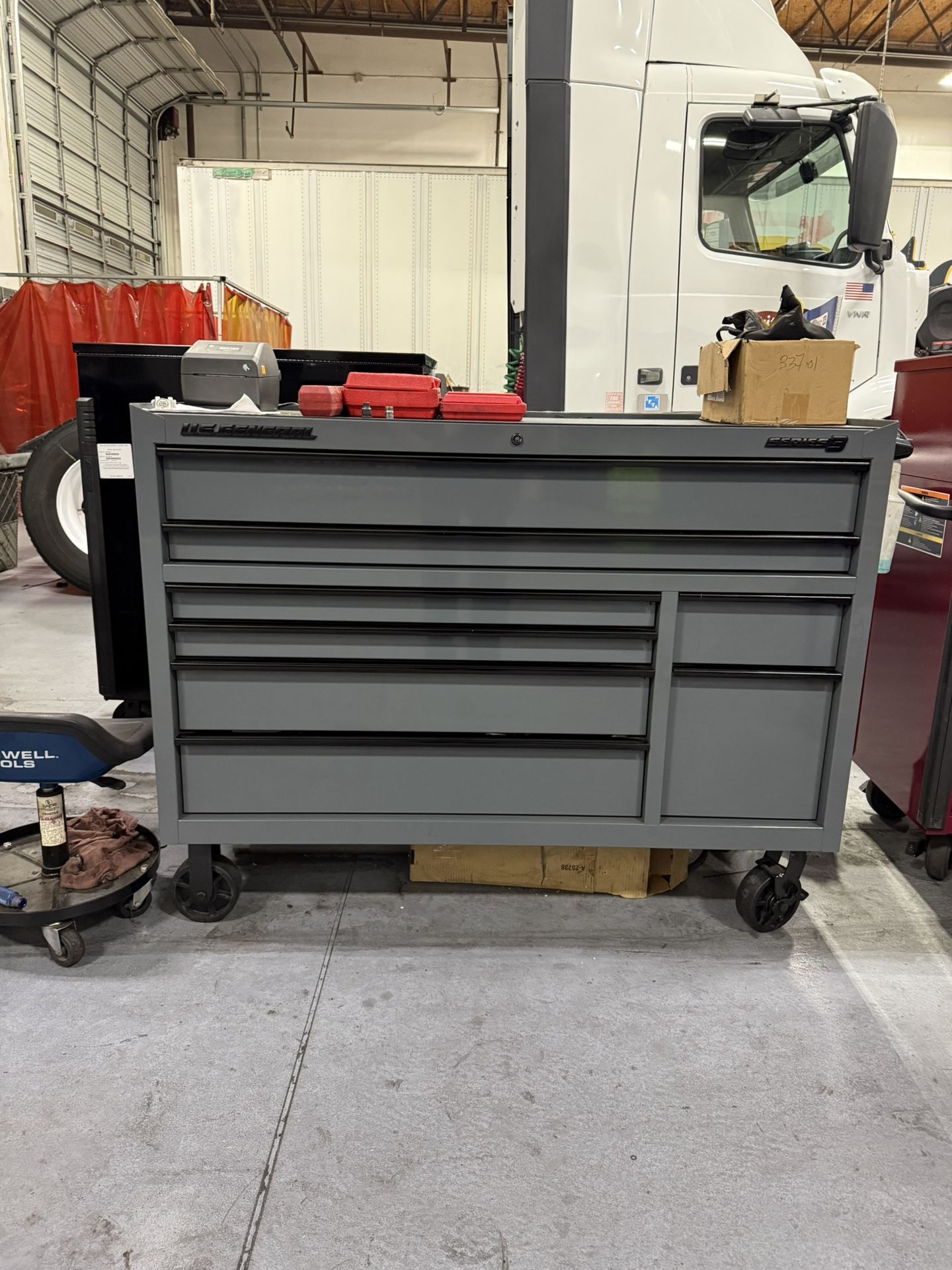 56 Inch Us General Storm Grey Tool Box