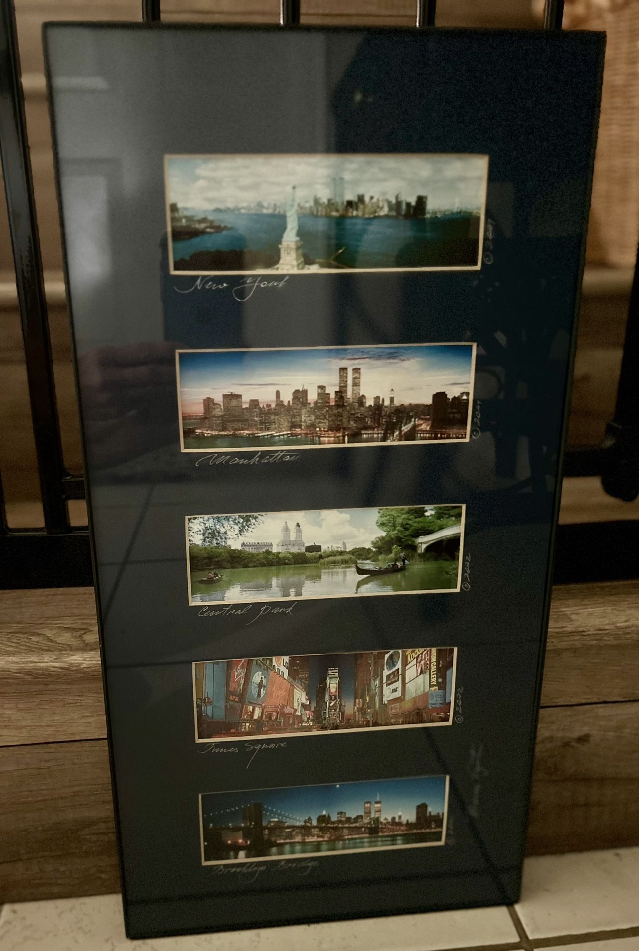 New York City landmarks, signed by the artist Boris Tyutin.