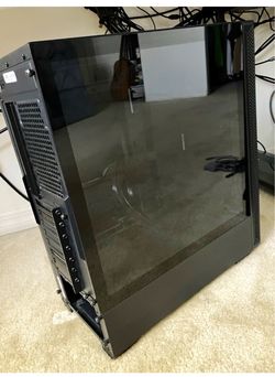 PowerSpec Black PC Tower Computer Case w/ Tempered Glass Side Panel (CASE)