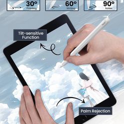 Stylus Pen for iPad with Magnetic Wireless Charging, Pencil for iPad Pencil 2nd Gen, Compatible with iPad Pro 11 1/2/3/4, iPad Pro 12.9 3/4/5/6, iPad 